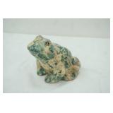 Vintage Joan Baker Designs Decoupage Floral Glazed Frog Figurine