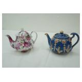 Olympia Fine Porcelain Teapot; Vintage Old Tupton Ware Cobalt Blue Teapot
