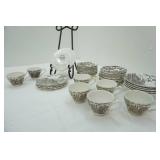 Myott Royal Mail Brown Staffordshire Ironstone Transferware.