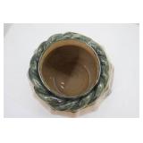 Large Glazed Terracotta Pot. 12" tall, 6" opening, 36" all around