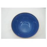 Mason Cash Earthenware Mixing Bowl "Church Gresley Blue Tan" Collection. 10" diameter and 4.75" tall