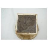 Ornate Polystone Decorative Bowl w/distressed gold finish. 7" diameter by 6.5" tall