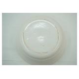 Vintage White Ribbed Mixing Bowl 9.5" diameter by 4.25" tall