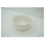 Vintage White Ribbed Mixing Bowl 9.5" diameter by 4.25" tall