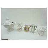Antique Pitchers and Teapot, Soup Tureen