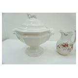 Antique Pitchers and Teapot, Soup Tureen