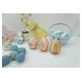 Jeweled Capiz Shell Easter Eggs, Beaded Easter Eggs, Ceramic Bunny Salt and Pepper Shakers and more