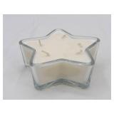 Star Shaped Glass Candle: Cypress and Bayberry