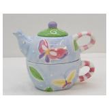 Vintage Ganz Stackable Butterfly Tea Set