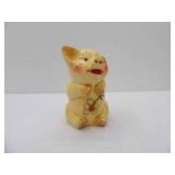 Vintage Ceramic Piggy Bank. Flowers on Belly