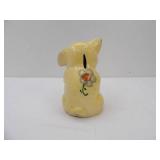 Vintage Ceramic Piggy Bank. Flowers on Belly