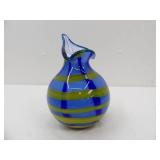 Vintage Murano-Style Hand-Blown Art Glass Vase