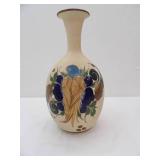 Tonala Mexican Folk Art Pottery Vase 17" tall