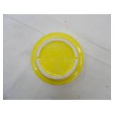 Pair of Vintage Floraline USA Glazed Yellow Planters