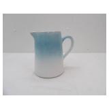 White & Blue Ceramic Farmhouse Pitcher