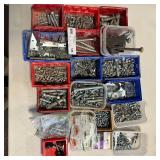 Assorted Fastners in Bins