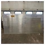 Sheet of metal apear to be Aluminum