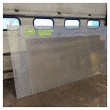 Sheet of metal apear to be Aluminum