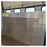 Sheet of metal apear to be Aluminum