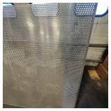 Sheet of metal apear to be Aluminum
