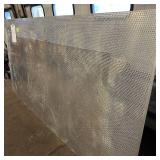 Sheet of metal apear to be Aluminum