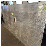 Sheet of metal apear to be Aluminum