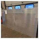 Sheet of metal apear to be Aluminum