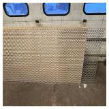 Sheet of metal apear to be Aluminum