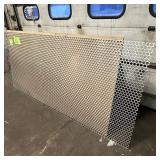 Sheet of metal apear to be Aluminum