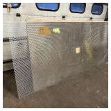 Sheet of metal apear to be Aluminum