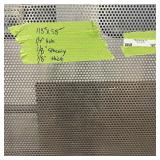 Sheet of metal apear to be Aluminum