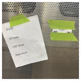 Sheet of metal apear to be Aluminum