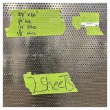 2 Sheets of metal apear to be Aluminum