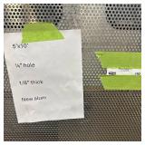 Sheet of metal apear to be Aluminum