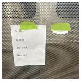 Sheet of metal apear to be Aluminum