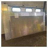 Sheet of metal apear to be Aluminum