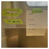 Sheet of metal apear to be Aluminum