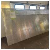 Sheet of metal apear to be Aluminum