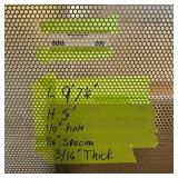 Sheet of metal apear to be Aluminum