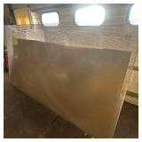 Sheet of metal apear to be Aluminum