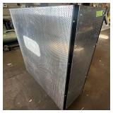 Sheets of metal apear to be Aluminum