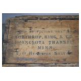 Antique Northrup King Seed Display Cabinet with Original Graphics