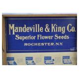 Vintage Card Seed Co. & Michael Leonard Seed Packet Collection in Mandeville & King Wood Display Box
