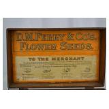 1900 D.M. Ferry & Co. Flower Seeds Wooden Display Box