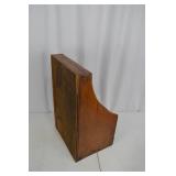 Vintage Santa Advertising Wooden Bin, 1920s-30s