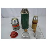 Lot of 3 Vintage Thermos Bottles - Aladdin and Thermos Brand
