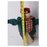 Christmas Decor Lot: Snowman Figurines, Santa Doll, Holiday Houses