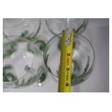 Set of 8 Ambiance Collections Pinecone Wine Glasses 8.5 in Handpainted