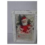 Christmas Decor Lot: Tree Topper, Ornaments, Vintage Santa Art & Snowflake Accents