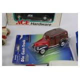 Die-cast collectible vehicles - Ace Hardware, Texaco, Route 66, Hot Wheels, more
